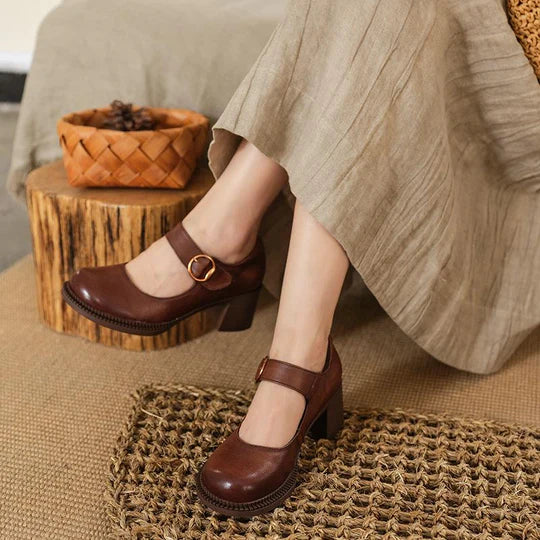 AGNES™ | LEATHER MARY JANES
