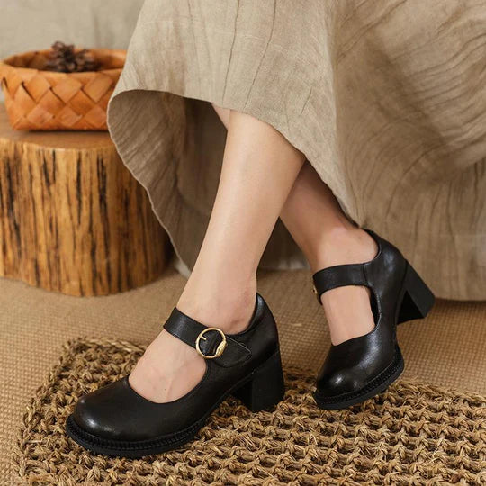 AGNES™ | LEATHER MARY JANES