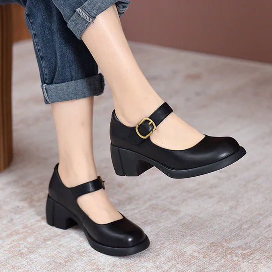 AGNES™ | LEATHER MARY JANES
