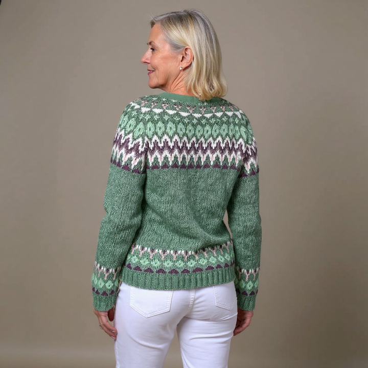 Brooke™ | Retro Icelandic Cardigan