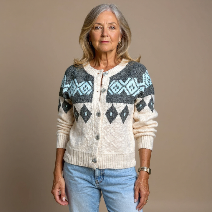 Brooke™ | Retro Icelandic Cardigan