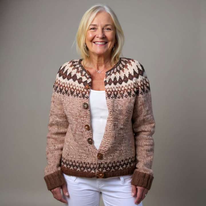 Brooke™ | Retro Icelandic Cardigan