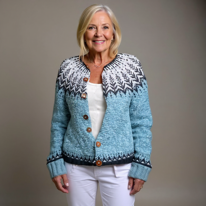 Brooke™ | Retro Icelandic Cardigan