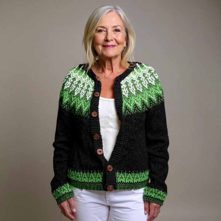 Brooke™ | Retro Icelandic Cardigan
