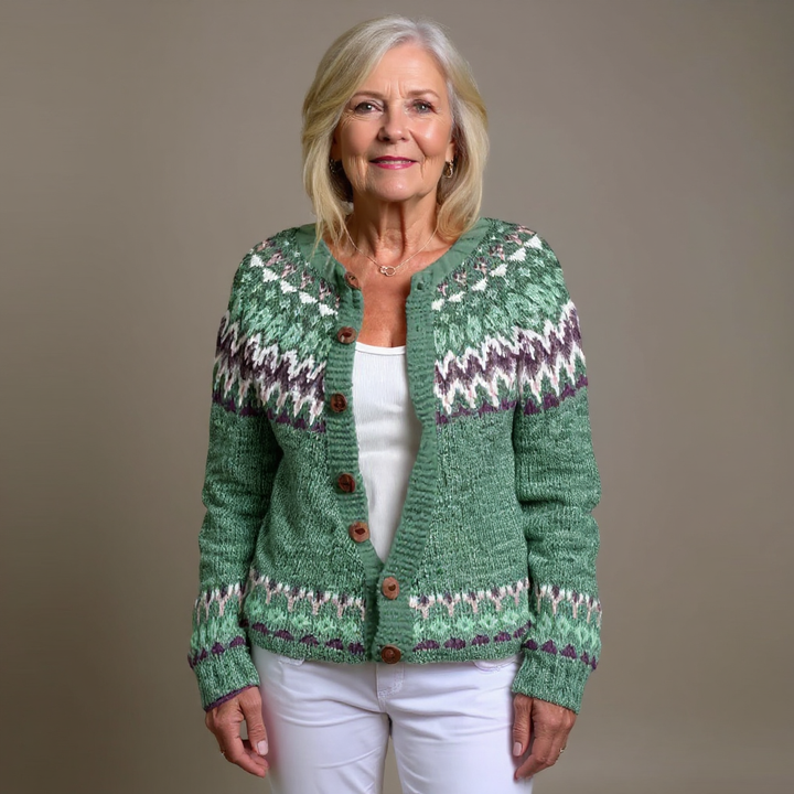 Brooke™ | Retro Icelandic Cardigan