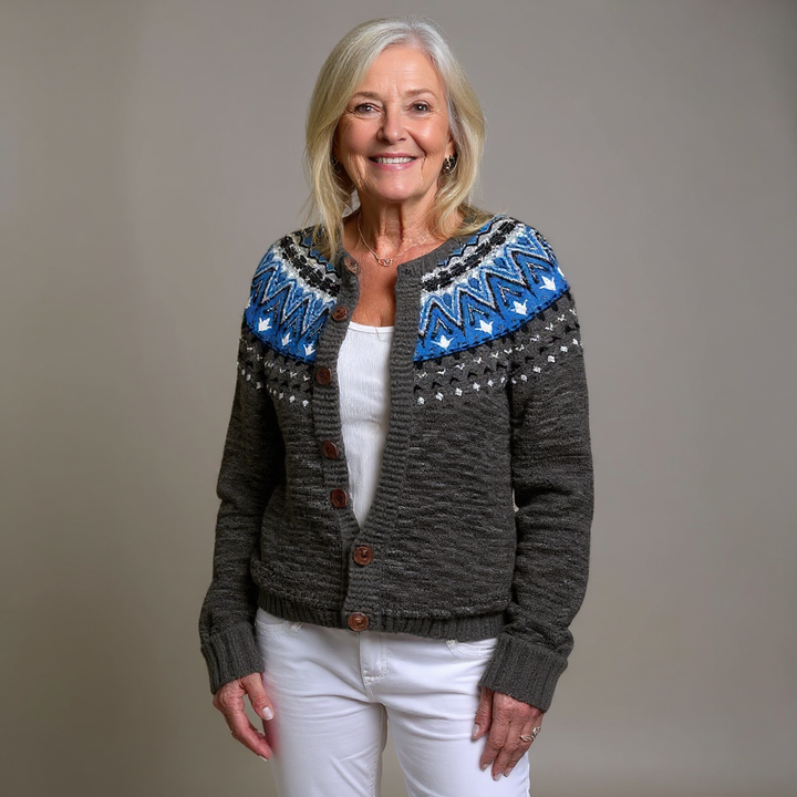 Brooke™ | Retro Icelandic Cardigan