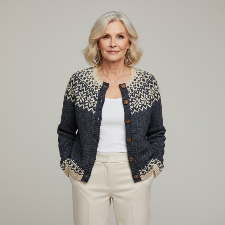 Brooke™ | Classic Vintage Wool Knit Cardigan