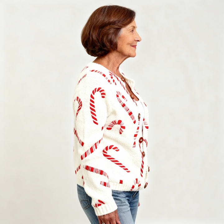 Carla | Festive Candy Cardigan