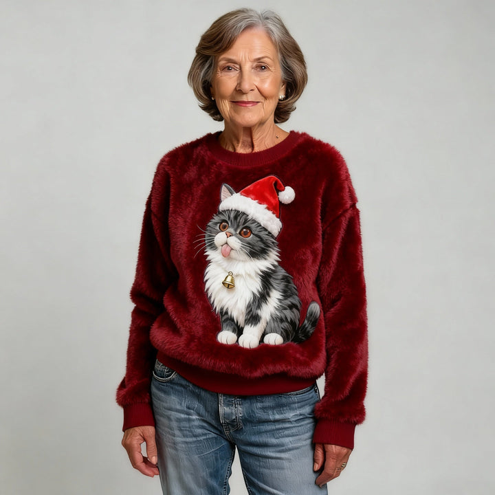 Christmas Flannel Hoodie for Women