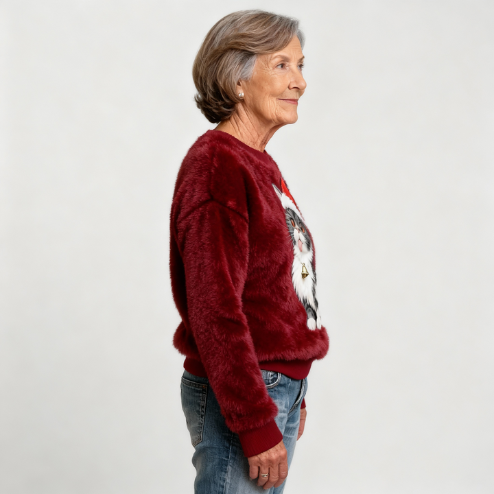 Christmas Flannel Hoodie for Women