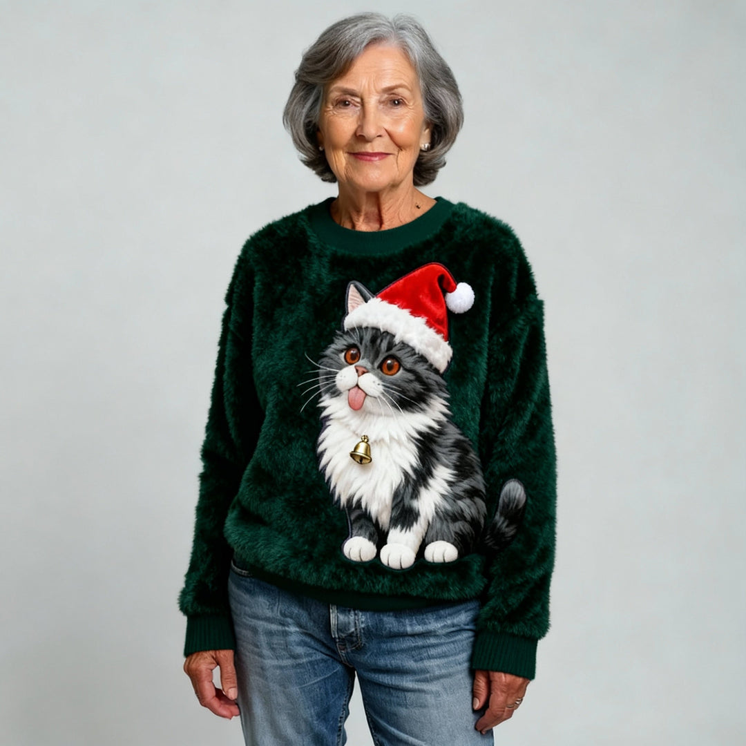 Christmas Flannel Hoodie for Women