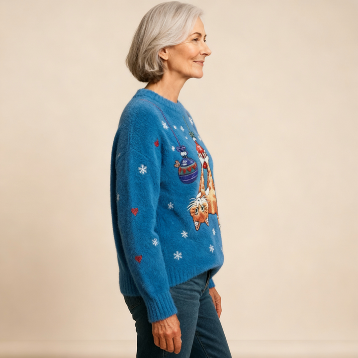 Dame Jule Kat Flannel Hoodie