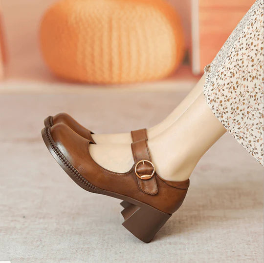 AGNES™ | LEATHER MARY JANES