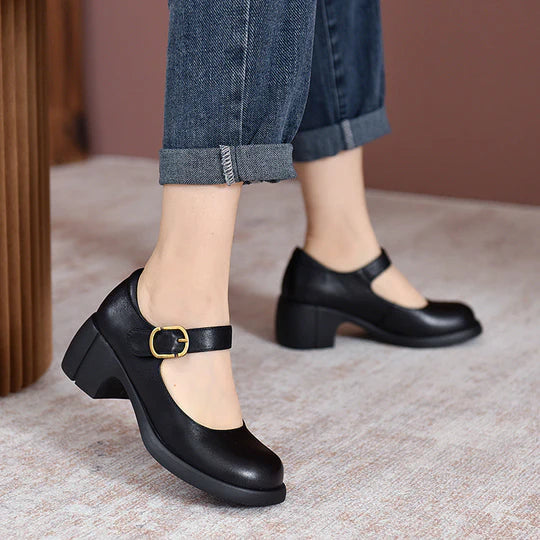 AGNES™ | LEATHER MARY JANES