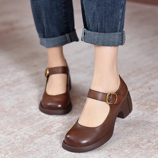 AGNES™ | LEATHER MARY JANES