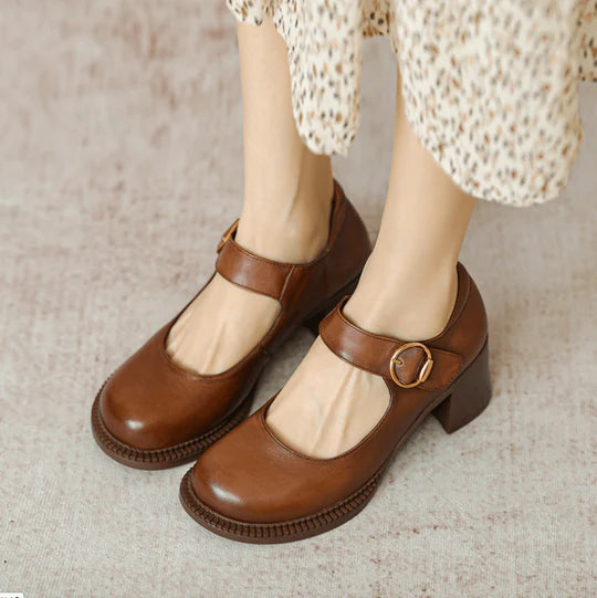 AGNES™ | LEATHER MARY JANES