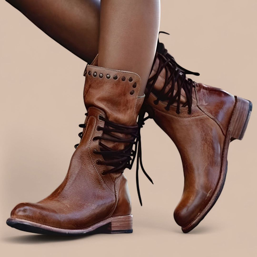CHARLOTTE™ | STYLISH LACE UP WINTER BOOTS