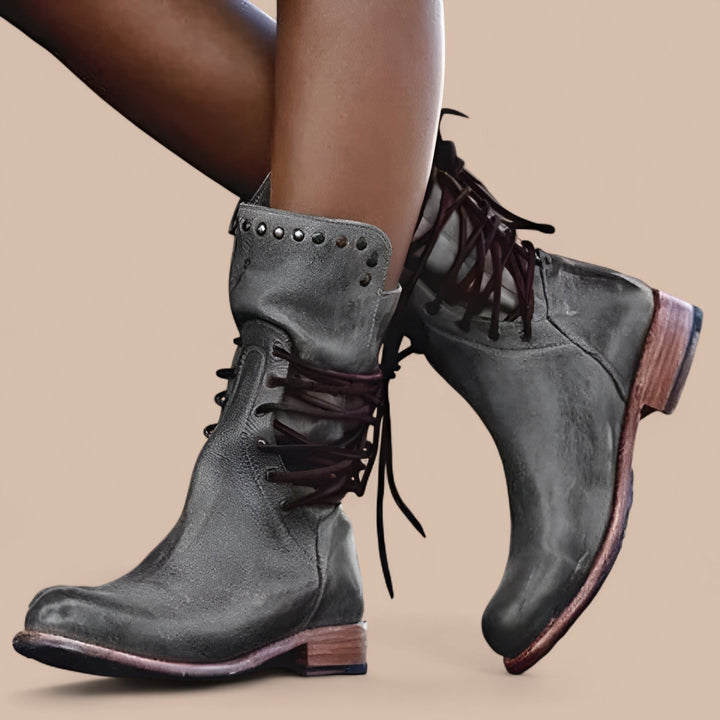 CHARLOTTE™ | STYLISH LACE UP WINTER BOOTS