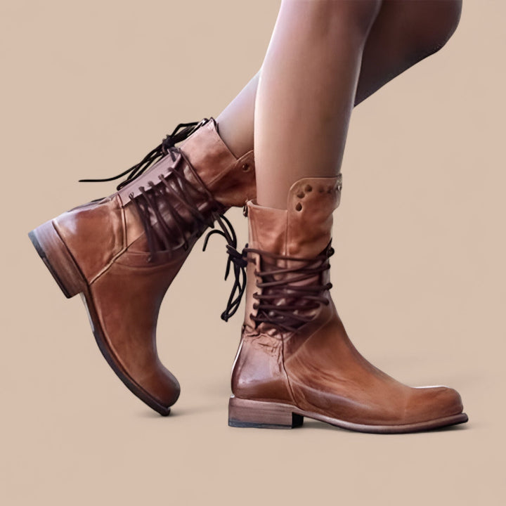CHARLOTTE™ | STYLISH LACE UP WINTER BOOTS
