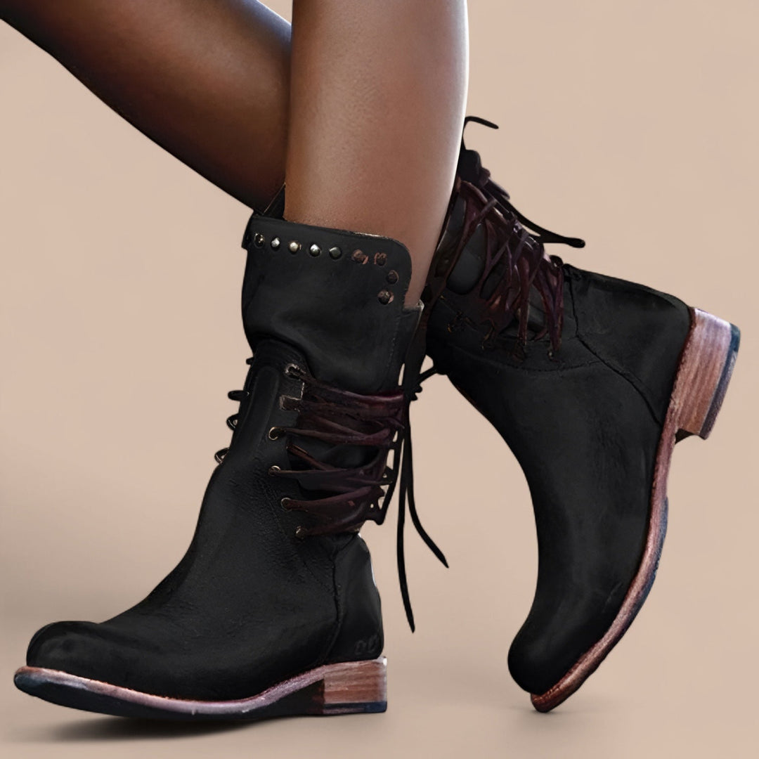 CHARLOTTE™ | STYLISH LACE UP WINTER BOOTS