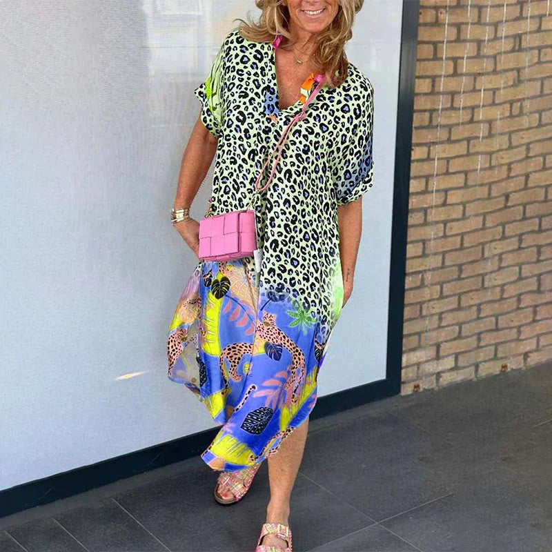 LEONA™ | CASUAL SHORT-SLEEVE DRESS