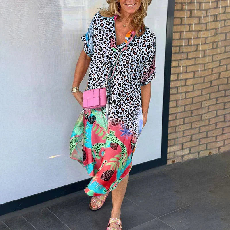 LEONA™ | CASUAL SHORT-SLEEVE DRESS