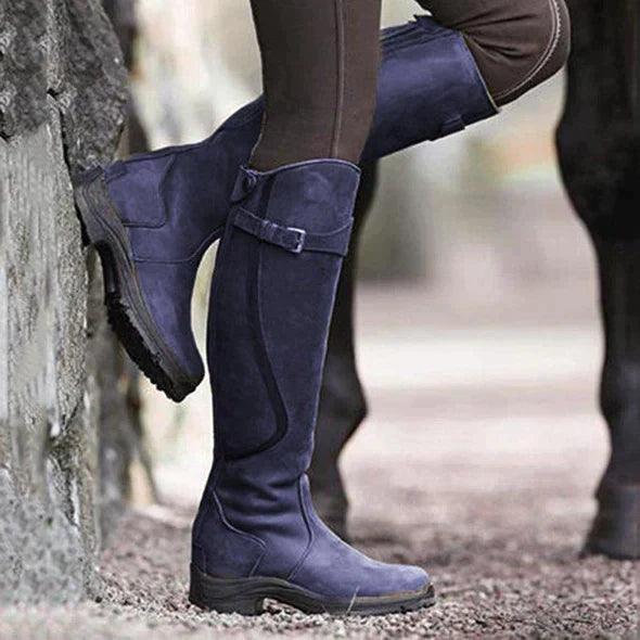 LAVINIA™ | WATERPROOF LEATHER RIDING BOOTS