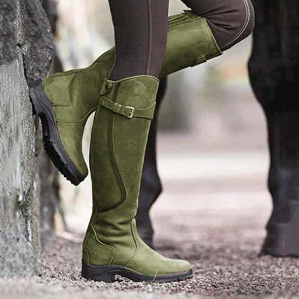 LAVINIA™ | WATERPROOF LEATHER RIDING BOOTS